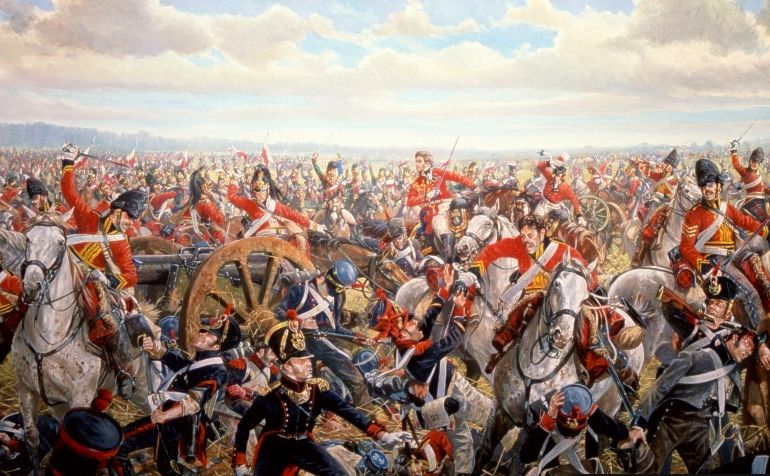 Окончательно осводились от французов только после знаменитой битвы при Ватерлоо, что в 15 км от Брюсселя, в ходе которой победили Наполеона с его войсками.
