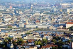 Панорама австрийского города Линца